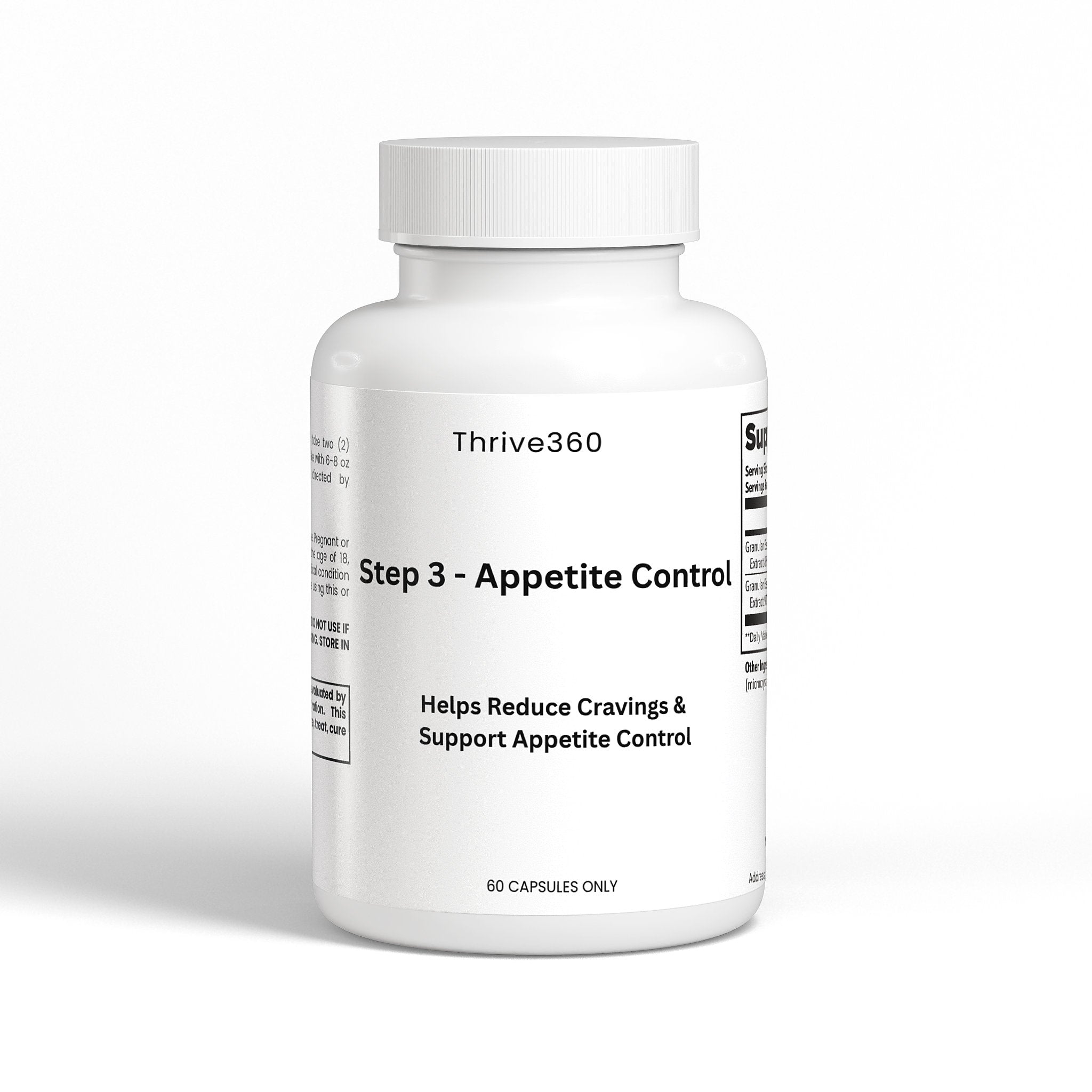 Step 3: Appetite & Craving Control